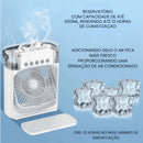 Portable Desk Mini Fan and Humidifier with LED