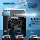 Portable Desk Mini Fan and Humidifier with LED