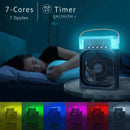 Portable Desk Mini Fan and Humidifier with LED