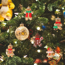 Gingerbread Christmas Tree Ornaments - Kit with 12 Units