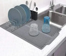 Tapete de Silicone para Pia de Cozinha e Secagem de Louças