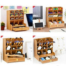 Wooden Desk Pen Organizer