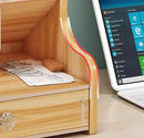 Wooden Desk Pen Organizer