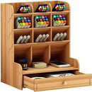Wooden Desk Pen Organizer