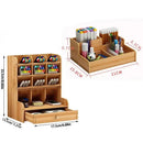 Wooden Desk Pen Organizer