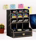 Wooden Desk Pen Organizer