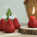 Velas Decorativas Aromáticas em Formato de Morango