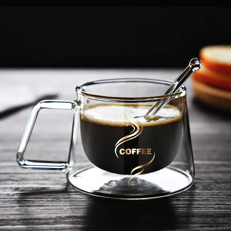 Double Wall Coffee Mug with Handle