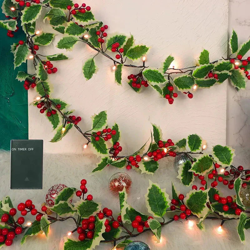 Guirlanda de Natal com Pisca-pisca de LED