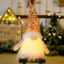 Boneco de Natal LED Gnomo Decoração Natalina