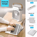 Portable Desk Mini Fan and Humidifier with LED