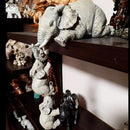 Conjunto de 3 Peças de Estatuetas de Elefante para Decoração
