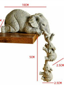 Conjunto de 3 Peças de Estatuetas de Elefante para Decoração