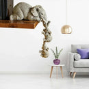 Conjunto de 3 Peças de Estatuetas de Elefante para Decoração