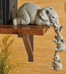 Conjunto de 3 Peças de Estatuetas de Elefante para Decoração
