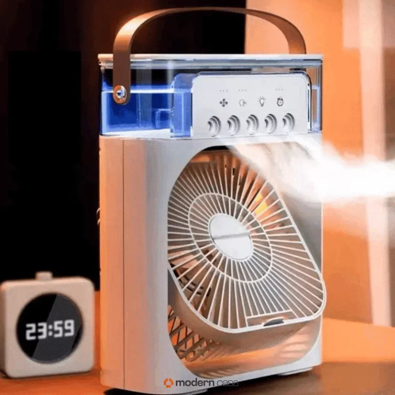 Portable Desk Mini Fan and Humidifier with LED