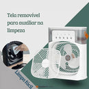 Portable Desk Mini Fan and Humidifier with LED