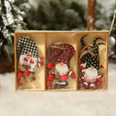 Wooden Christmas Tree Hanging Ornament