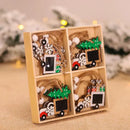 Wooden Christmas Tree Hanging Ornament