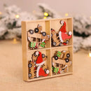 Wooden Christmas Tree Hanging Ornament