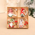 Wooden Christmas Tree Hanging Ornament