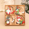 Wooden Christmas Tree Hanging Ornament