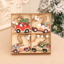 Wooden Christmas Tree Hanging Ornament