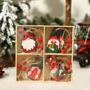 Wooden Christmas Tree Hanging Ornament