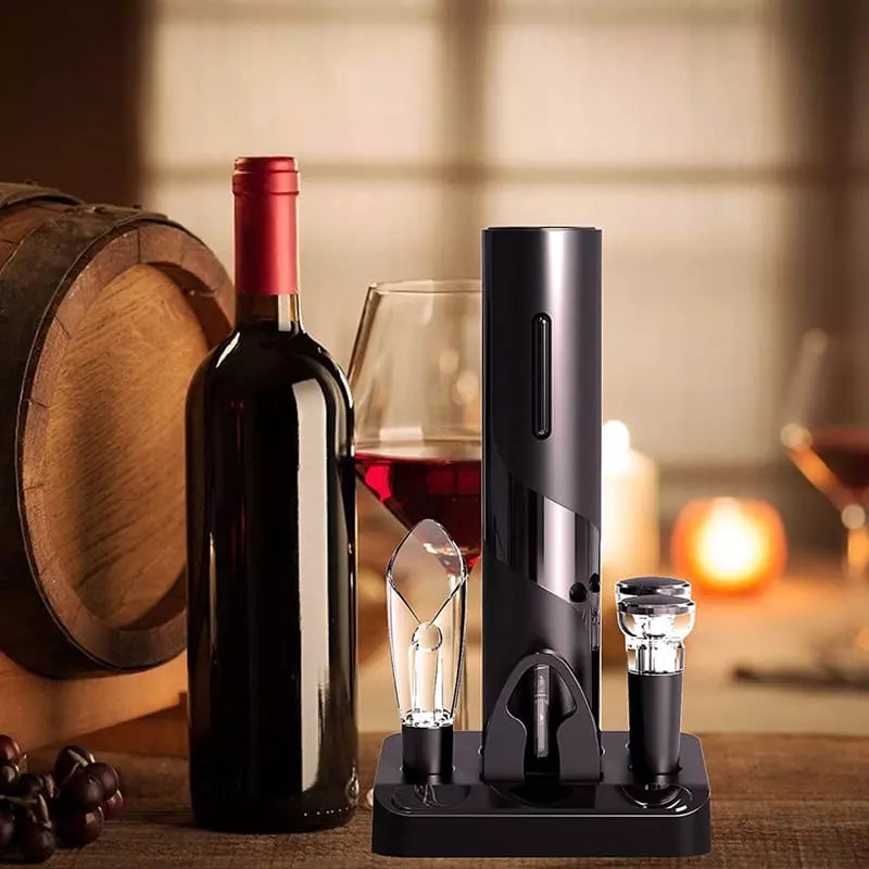 Abridor de Vinho Elétrico Recarregável Kit de Vinho