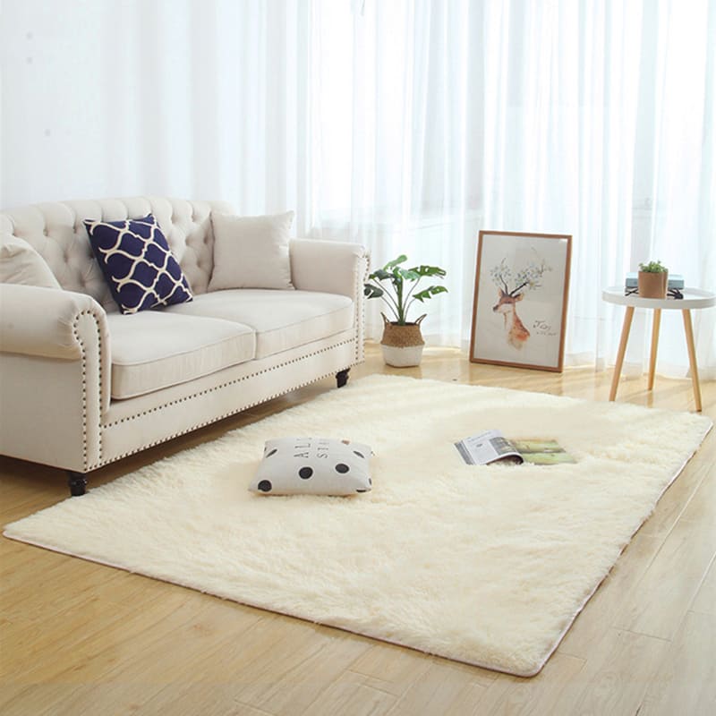 Shaggy Plain Rug - Beige