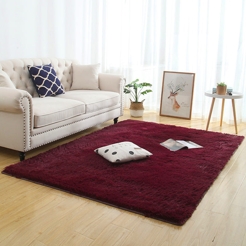 Shaggy Rug - Burgundy