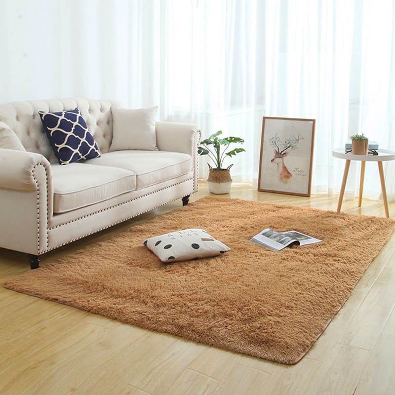 Shaggy Solid Rug - Caramel