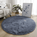 Round Shaggy Rug - Dark Gray