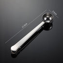 Coffee Scoop with Clip Stainless Steel Package Sealer