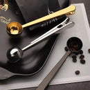 Coffee Scoop with Clip Stainless Steel Package Sealer