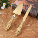 Gold Cake Spatula and Knife Set