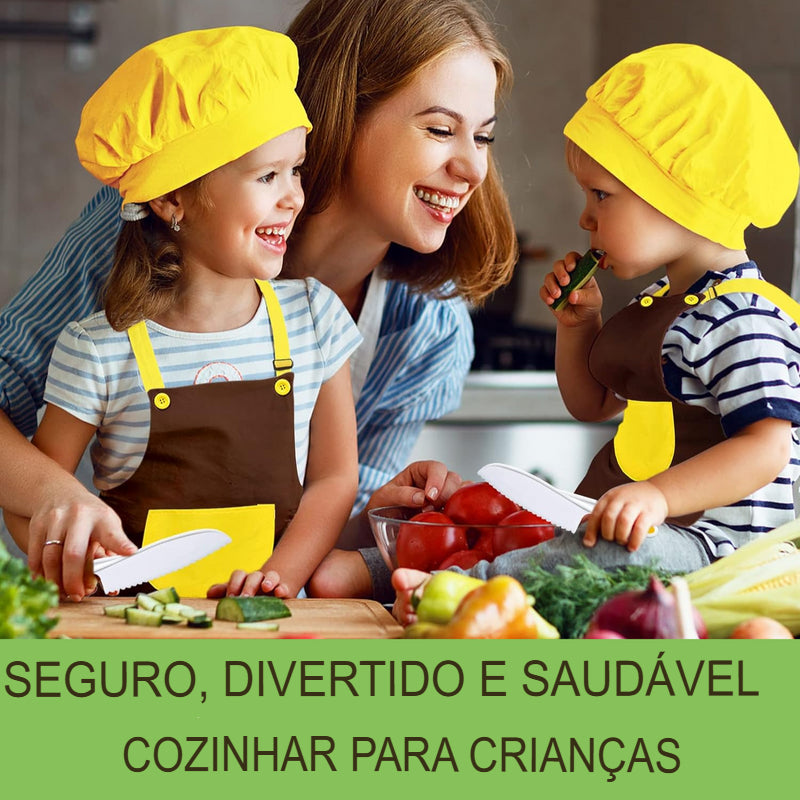 Conjunto de cozinha seguro para crianças
