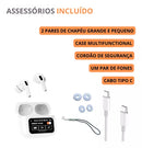Fones de ouvido sem fio A9 Pro com tela sensível ao toque e cancelamento de ruído