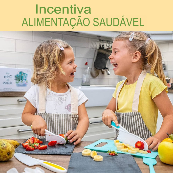 Conjunto de cozinha seguro para crianças