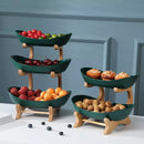 Fruteira de Mesa Cesta de Frutas Bambu