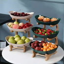 Fruteira de Mesa Cesta de Frutas Bambu
