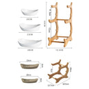 Fruteira de Mesa Cesta de Frutas Bambu