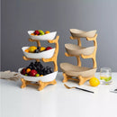 Fruteira de Mesa Cesta de Frutas Bambu