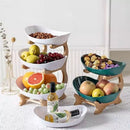Fruteira de Mesa Cesta de Frutas Bambu