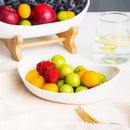 Fruteira de Mesa Cesta de Frutas Bambu