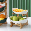 Fruteira de Mesa Cesta de Frutas Bambu