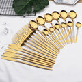 Conjunto de Talheres em Inox 24 Peças Premium