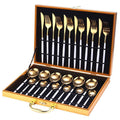Conjunto de Talheres em Inox 24 Peças Premium