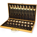 Conjunto de Talheres em Inox 24 Peças Premium