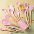 14-Piece Silicone Kitchen Utensil Set with Organizer